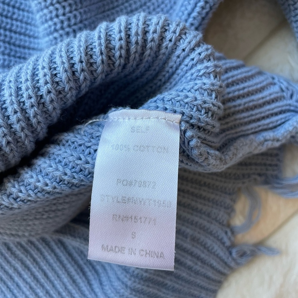 ❤️‍🔥BLUE KNITTED SWEATER - Picture 3 of 4